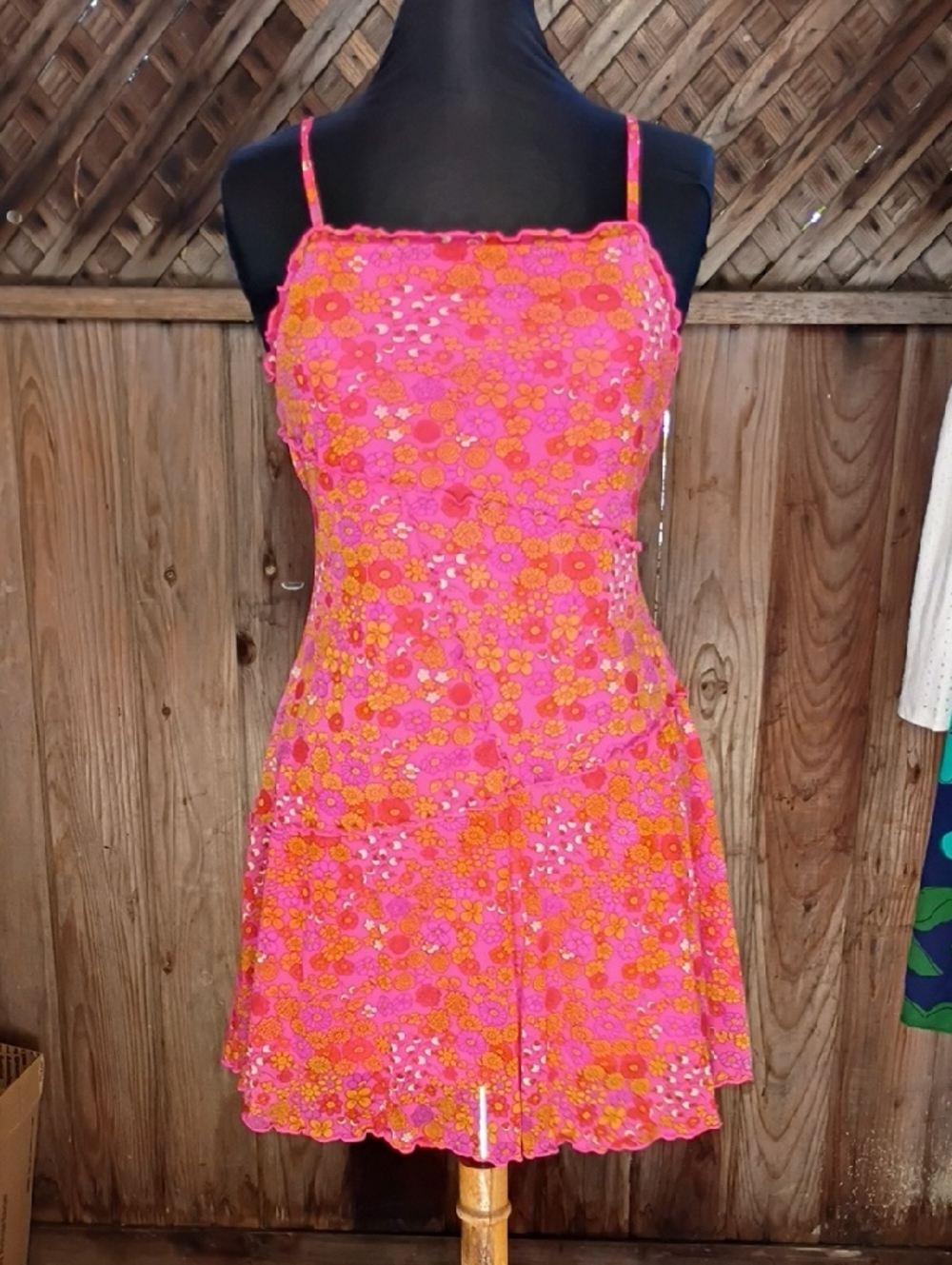 Wild Fable Y2K Mesh Floral Dress